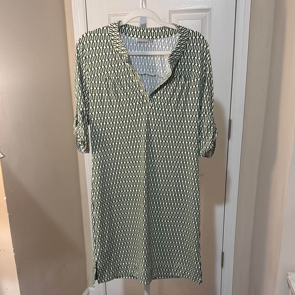 Ellie Kai Stylish Black and White Patterned Dress